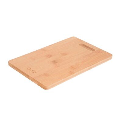 Kitchen Chopping Board Made of 100% Bamboo Wood with Handle 30x20 cm.Cutting Board, Meat Fish, Vegetables, Fruits, Food
