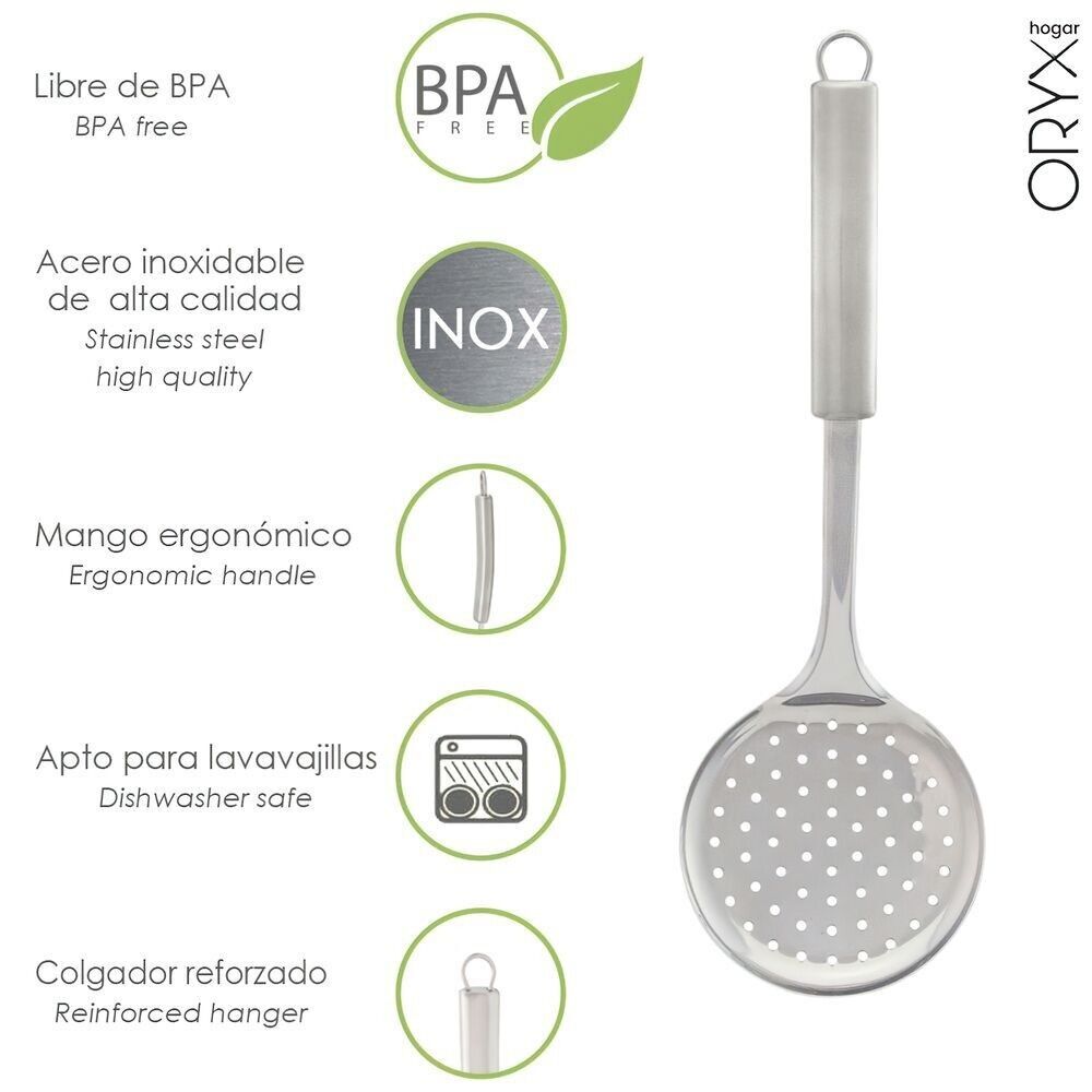 Schiumarola da Cucina in Acciaio Inox 34x11,5(H) cm.