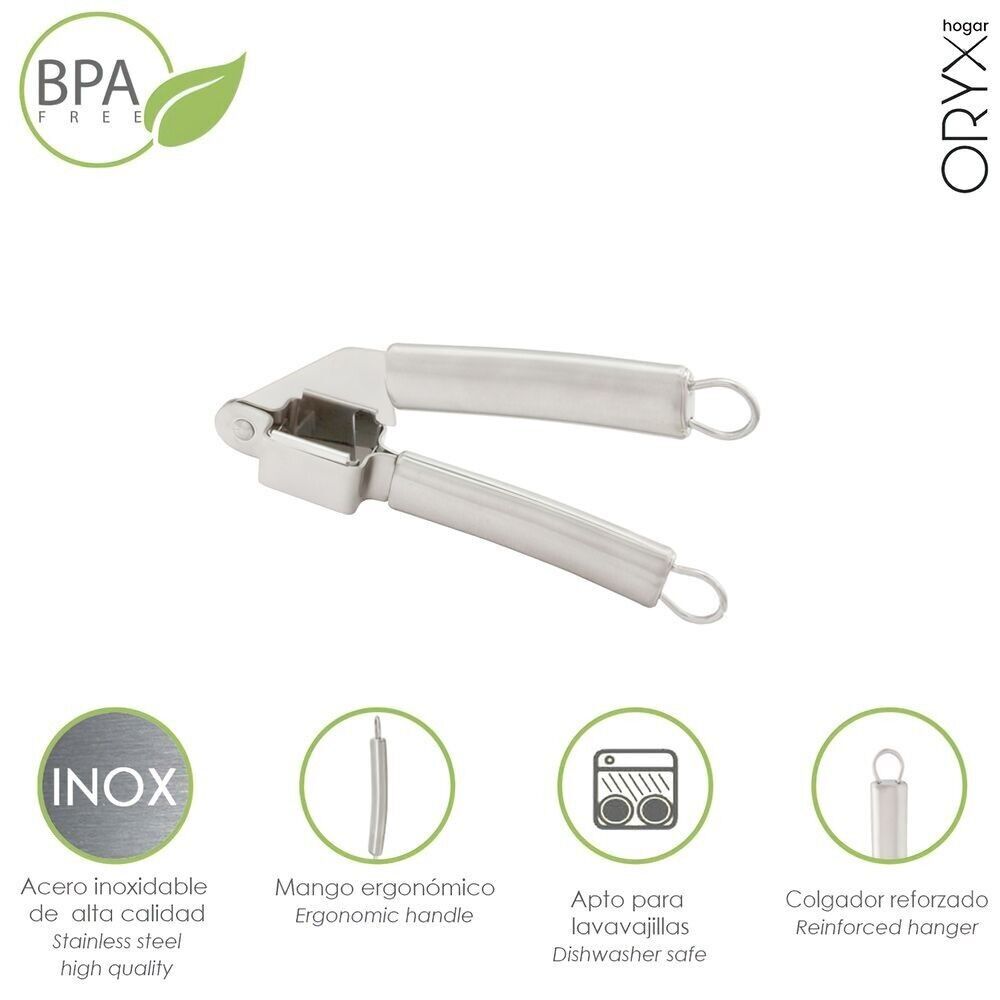 Schiaccia-aglio in Acciaio Inox 5 x 18 (H) cm.