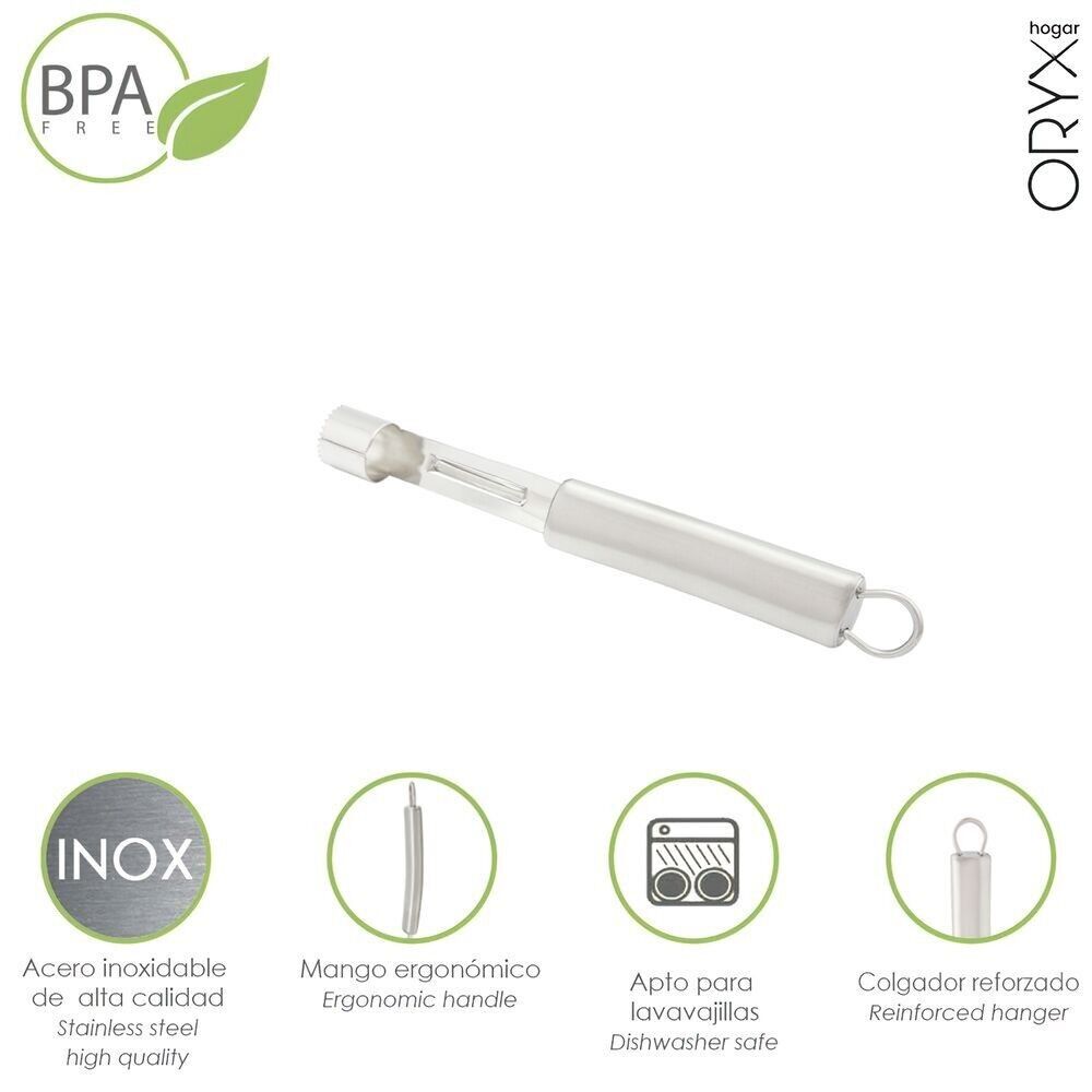 Detorsolatore di mele/frutta in acciaio inossidabile 2 x 19,5 (H))cm.