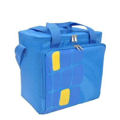 Thermal Food Carrier Bag for Refrigerator 15 Liter PEVA Inner Lining, With Insulating Foam, Blue Color