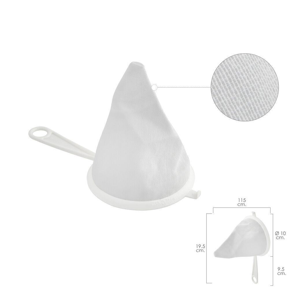 Flannel Fabric Strainer Plastic Frame "10 cm.