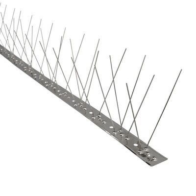 Anti Pigeon / Bird Spike 1 Meter Stainless Double Spike 60 Spikes. Adaptable to Various Positions