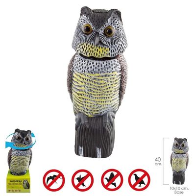 Bird/Bird Repellent Owl With Rotating Head 40 cm.
