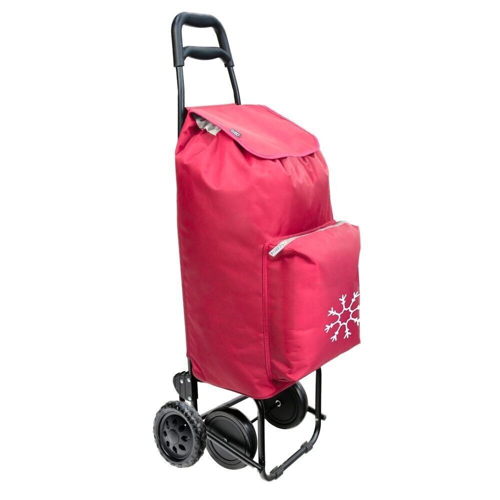 Caddie 4 Roues Bordeaux Caddie 45 Litres Polyester 1650D Avec Sac De Refroidissement Thermique