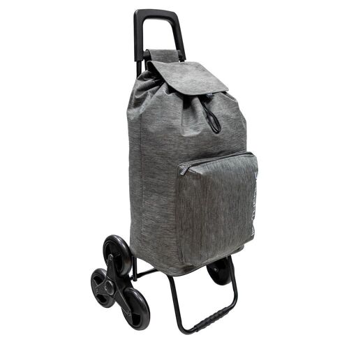 Buy wholesale Shopping Cart 6 Wheels Stair Climbing Heather Gray 54 Liters  Polyester Shopping Cart. Thermal Cooling Bag