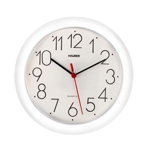 Reloj De Pared " 25 cm. Color Blanco
