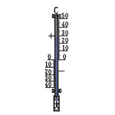 Thermomètre extérieur/intérieur en métal 27 cm.