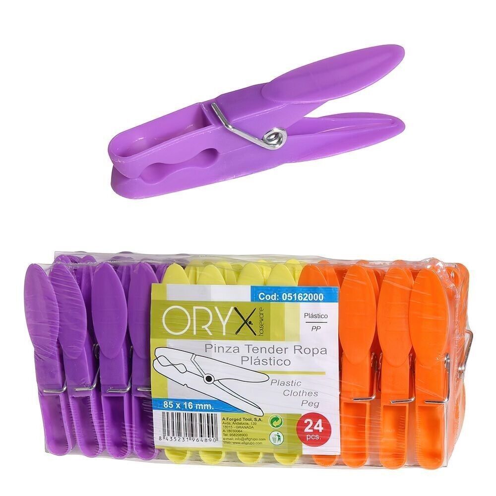 Pinces à cintres en plastique (paquet de 24 pièces)