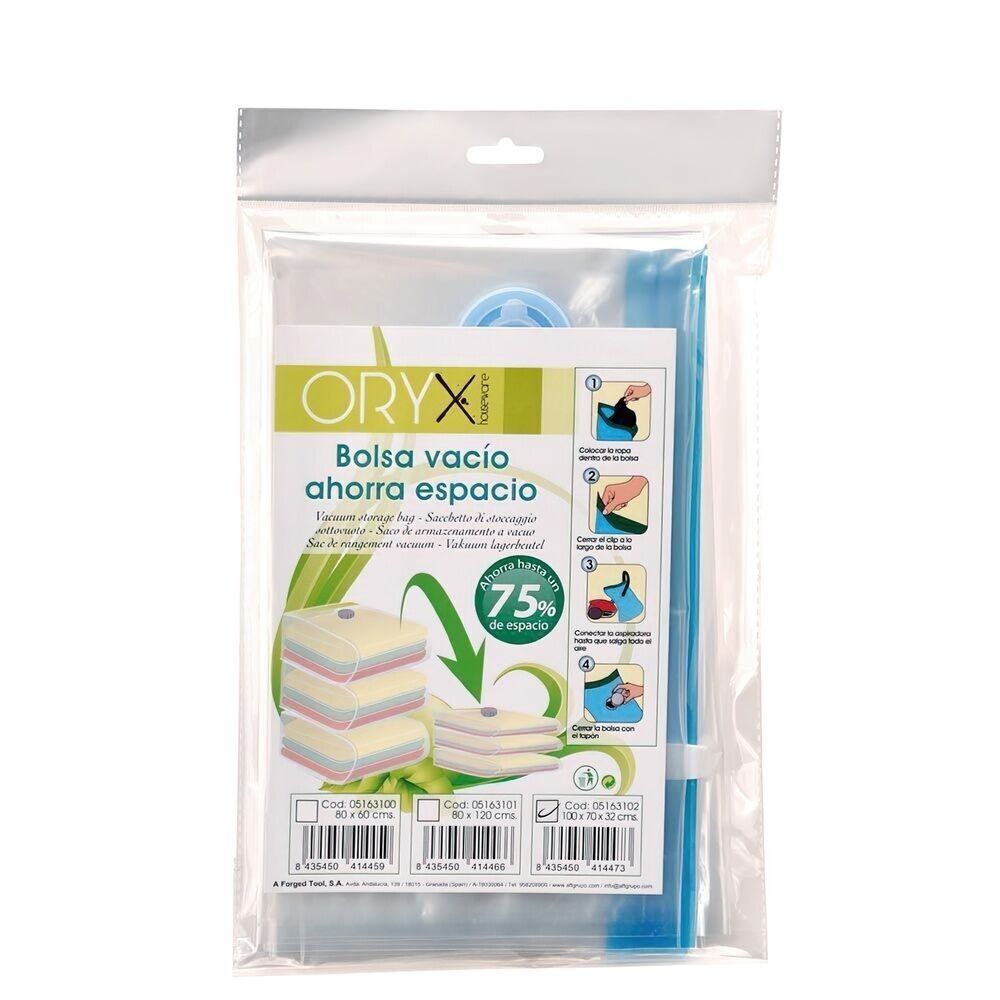 Leere Tasche spart Platz 100x70x32cm