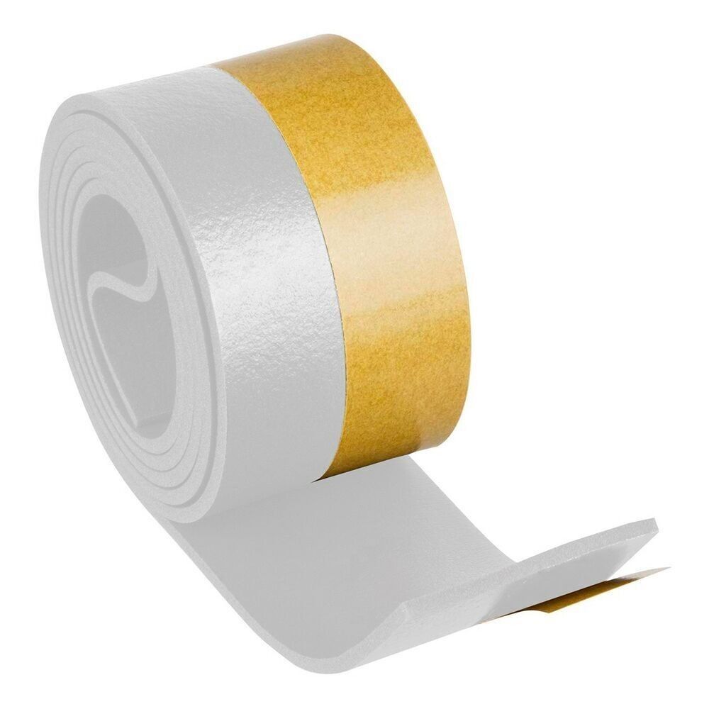 Coupe-froid de seuil autocollant en PVC souple blanc