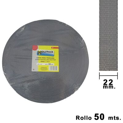Wolfpack Gray Blind Tape 22 mm. Roll 50 meters