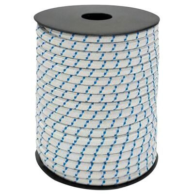 Corde élastique doublée 10 mm. rouleau de 100 mètres