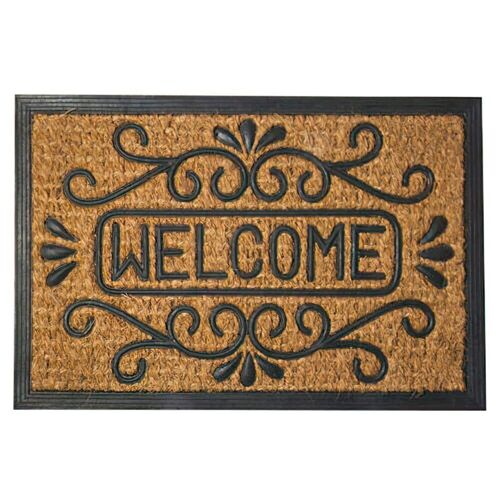 Felpudo Fibra Coco y Goma Welcome 40x60 cm.