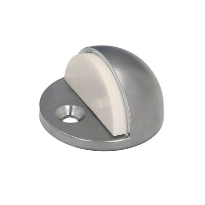 Wolfpack Door Stop Screw in Stainless Steel Matte Silver