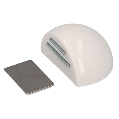 Adhesive Door Stop with White Retainer Magnet