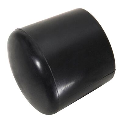 Black Exterior Round Plastic End Cap 28 mm. Bag 200 Units