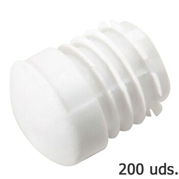 Virole intérieure ronde en plastique blanc pour tube extérieur " 26 mm. Sac 200 unités
