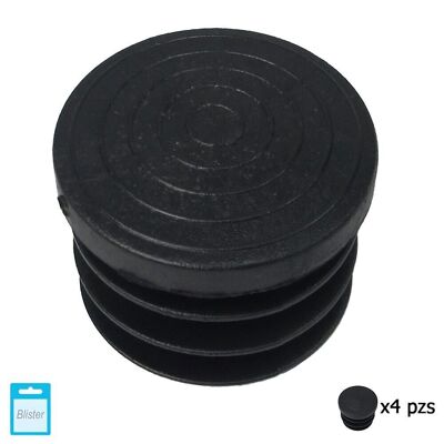 Black Inner Round Bead 32mm.  Blister 4 pieces.