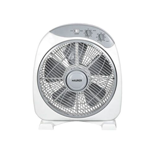 Ventilador Maurer Box " 30cm 40 Watt. 3 velocidades  Aspas gran tamaño,  3 Con temporizador