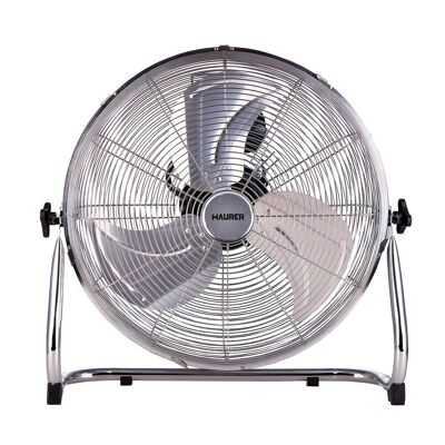 Maurer Floor Fan " 50 cm. High Speed ​​3 Speeds, Tiltable, Aluminum and Copper Motor, 150 Watt