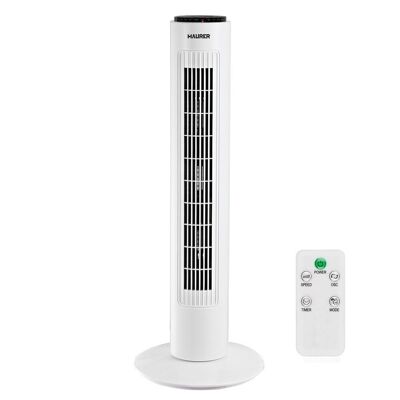 Maurer Tower Fan 73 cm 3 Speeds.  Oscillating function.  With Timer and Remote Control.