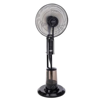 Ventilateur nébuliseur, 3 grandes pales " 40 cm. Moteur en cuivre de 75 watts. Minuterie, ventilateur télécommandé avec eau