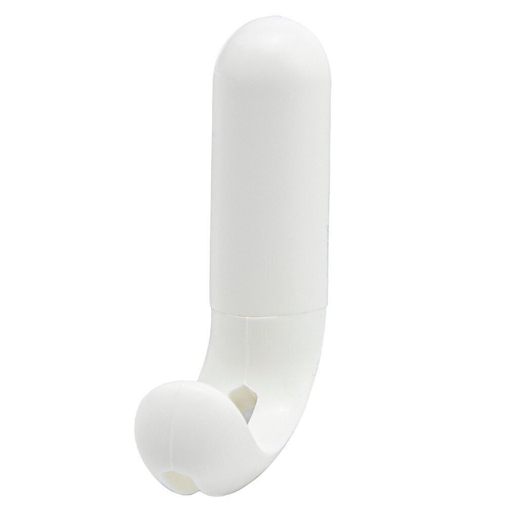 Adesivo bianco/appendiabiti a vite