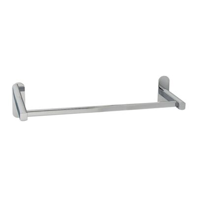 Towel Bar 60 cm. Stainless Steel Color with Mirror Effect, Resistant Self-Adhesive, Towel Holder, Adhesive Wall/Furniture Towel Rack