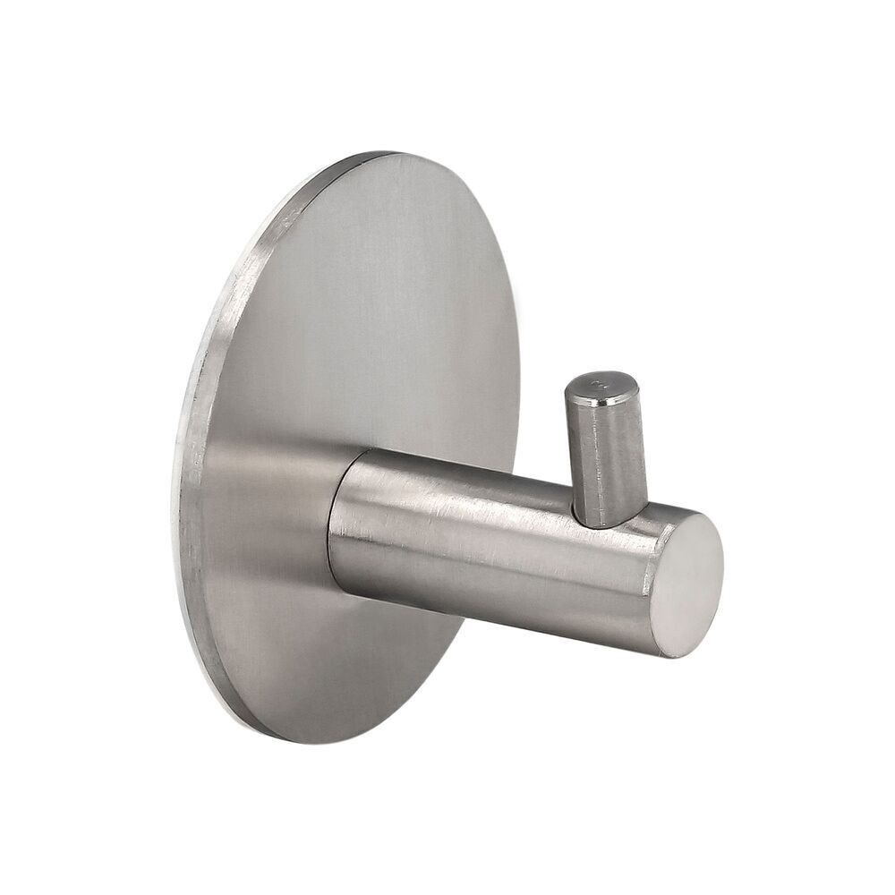 Individueller Badezimmer-Aufhängerhaken für Handtücher/Bademantel, Edelstahl, selbstklebend, beständig, ohne Schrauben