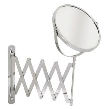 Miroir de salle de bain Maurer 15 cm. Mur extensible grossissement 1x3x