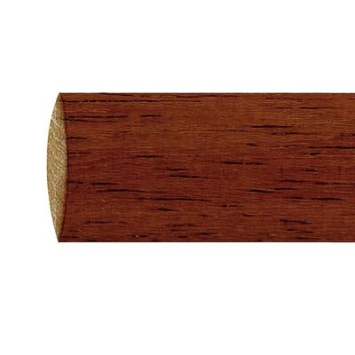Barre de bois lisse 1,5 mètres x 28 mm. Noyer