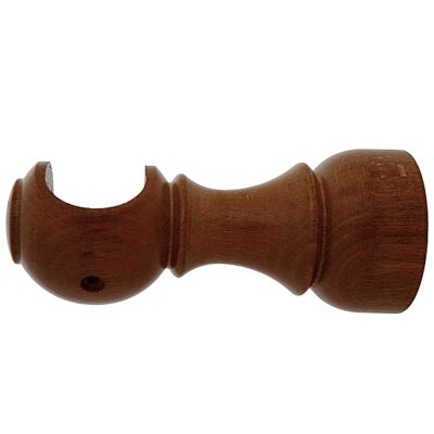 Open Smooth Wood Support 28x128 mm. Walnut