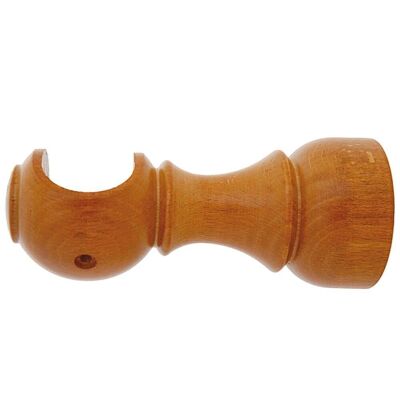 Open Smooth Wood Support 28x128 mm. Teak