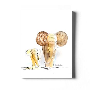Shell Elephant - Carte avec noyau de couleur et enveloppe | 082 2