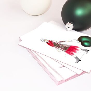 Joyeux Noël - carte avec noyau de couleur et enveloppe | 206 3