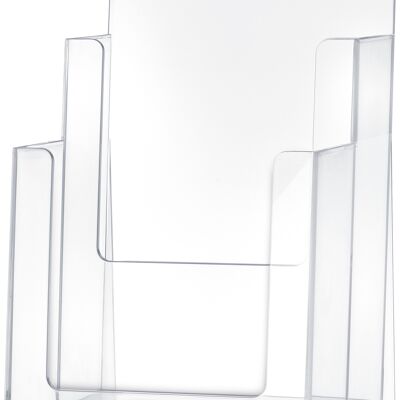 Tischprospekthalter "the helpdesk" 2 x 1/3 DIN A4 - glasklar