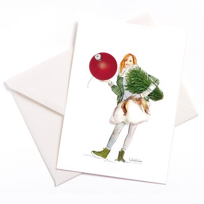 Oh Christmastree - Card with Color Core and Envelope | 203