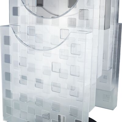 Tischprospekthalter drehbar "the turn grid" 6 x DIN A4 - glasklar