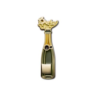 Emaille Pin „Champagner“