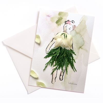 Absolutely fresh - card with color core and envelope | 003