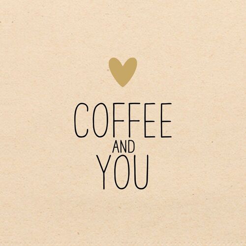 Coffee + You Napkin 33x33 eco