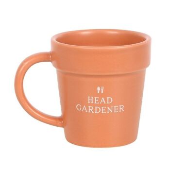 Tasse et cuillère en céramique pour pot de fleurs Head Gardener 3