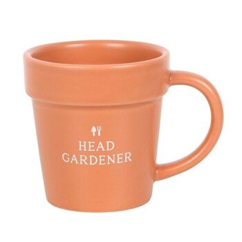 Tasse et cuillère en céramique pour pot de fleurs Head Gardener 4