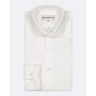 Camisa de popelina blanca - Belleville Manufacture