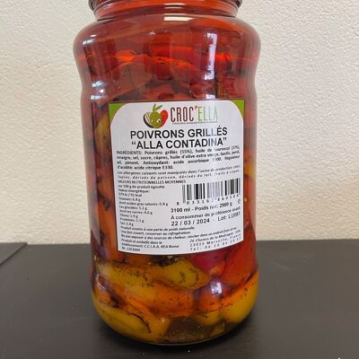 Roasted red and yellow pepper