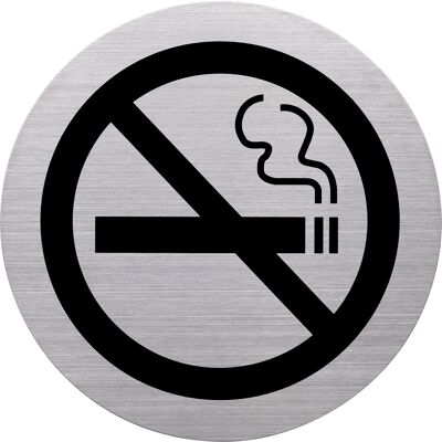 Piktogramm-Rauch-Verbot "the badge" Edelstahl