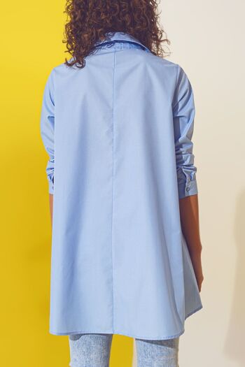 Chemise oversize bleu clair 2