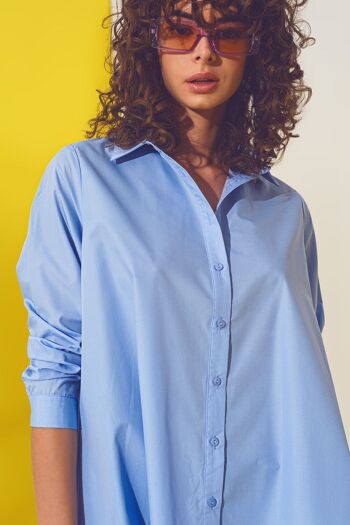 Chemise oversize bleu clair 5