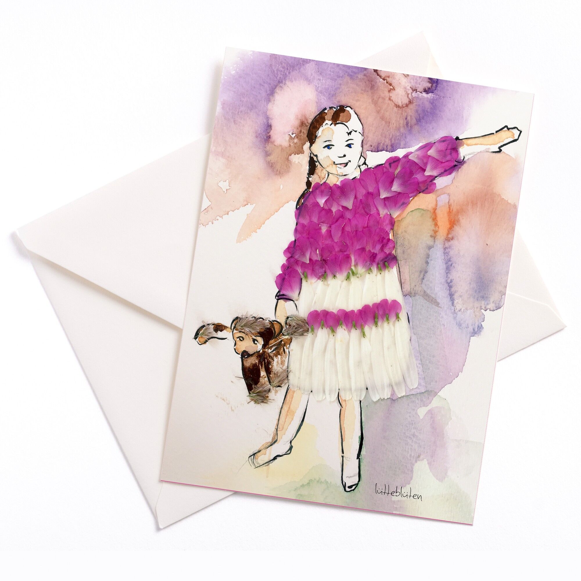 My Teddy - tarjeta con núcleo de color y sobre | 006